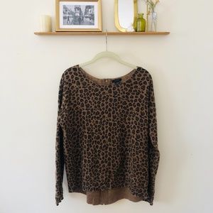 Leopard Print Cashmere Sweater